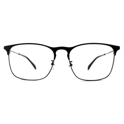 Harga yang bagus FM2591 Unisex Optical Metal Frame Square Eyewear Disesuaikan Dengan Spring Hinges on line