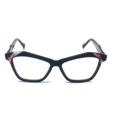 Harga yang bagus AD185 Stylish Acetate Optical Frame for All-Day Comfort Kacamata optik Kacamata on line