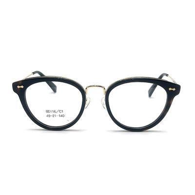 Harga yang bagus BD006T 50-16-140 Ukuran Acetate Metal Frame dengan 140mm Temple Length on line